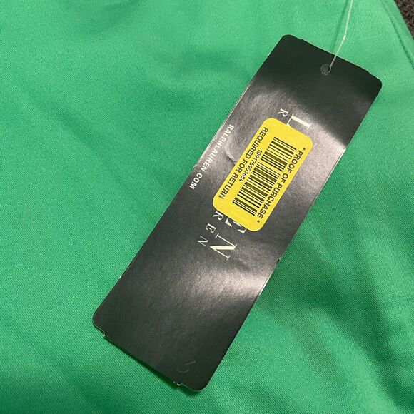 NEW LRL Lauren Ralph Lauren Satiny Khaki Shorts Cotton Blend Green Sz 16 Vintage - Picture 7 of 8